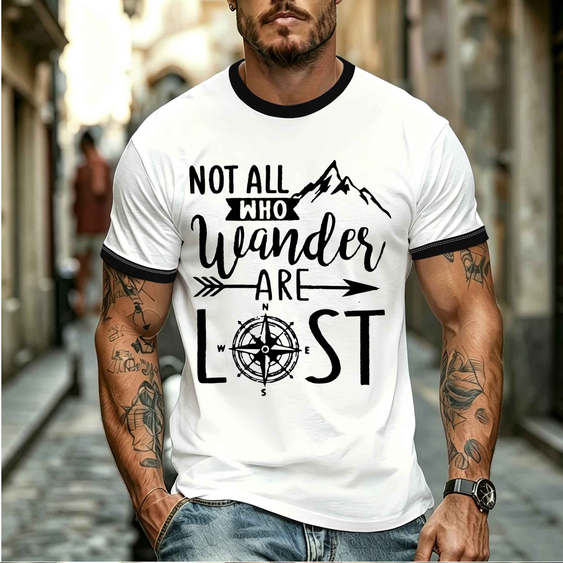 Outdoor Adventure Quotes Short - 2026 yeni model Tee Şık Rahat