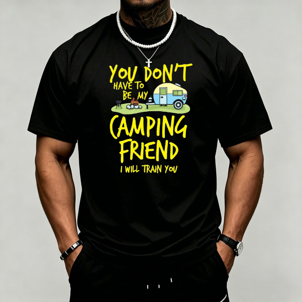 Outdoor Adventure Quotes Short - Kamp Karavanı Grafik Erkek Tişörtü Mizah