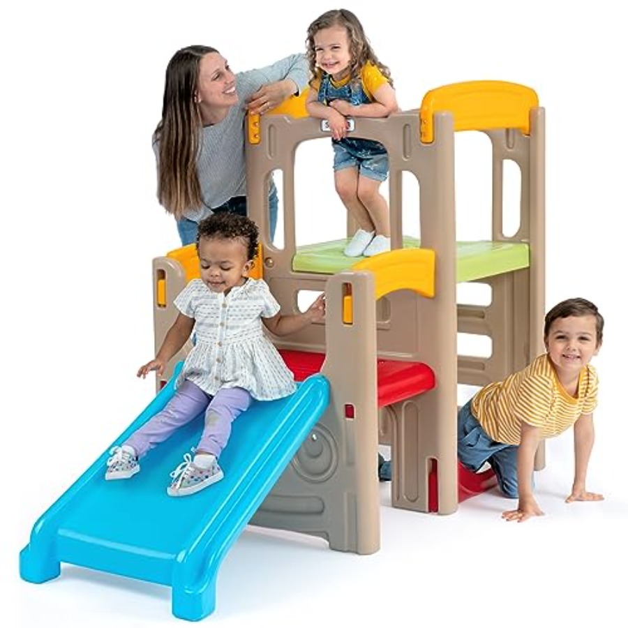 Outdoor Adventure For Toddlers - Genç Kaşifler Macera Tırmanıcısı ve Kaydırağı