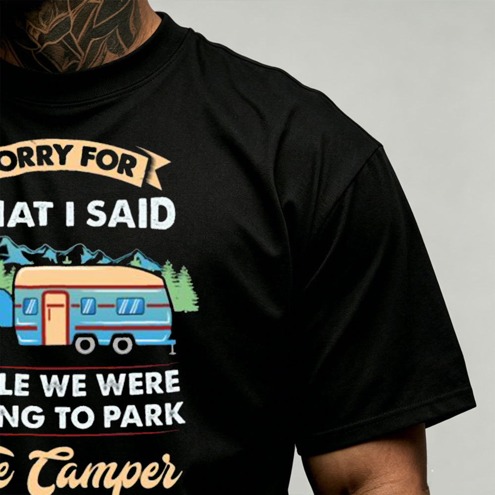 Camper Trailer Kamp Grafik Erk - Outdoor Adventure Quotes Short incelemesi ve fiyatı