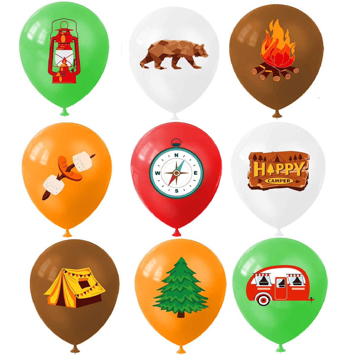 9 adet Mutlu Kamp Balonu, Açık - Outdoor Adventure Kit incelemesi ve fiyatı